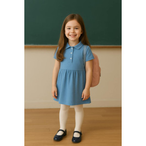 Light blue gingham Dress...