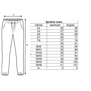 Grey school trousers ŻAGLE 2