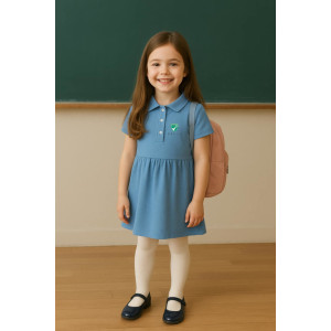 Light blue gingham Dress...