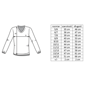 Navy V neck Sweater Szkoła... 2