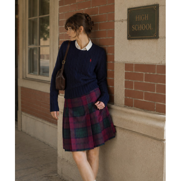 Tartan Pleat SKIRT Piątka Olsztyn