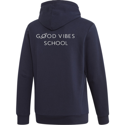 Navy sport ZIP Hoodie  GOOD VIBES