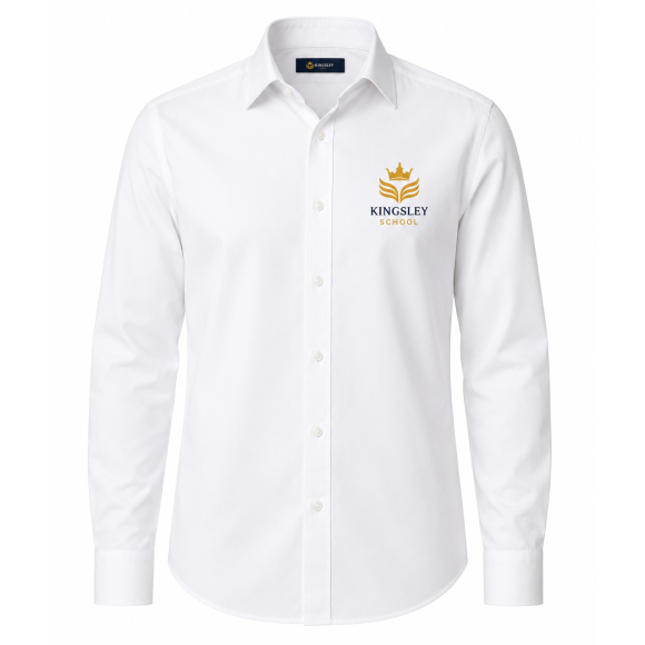 White long sleeve shirt Kingsley School