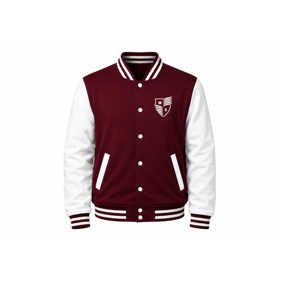 Varsity college jacket maroon WIS