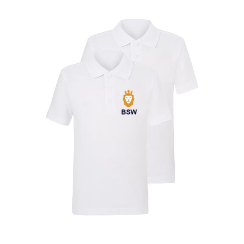 White short sleeve polo BSW