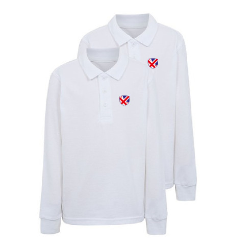 White long sleeve Polo British Lodz