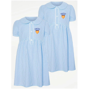 Light blue gingham Dress...