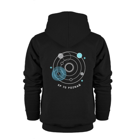 Bluza sportowa rozpinana czarna SP70 Poznań
