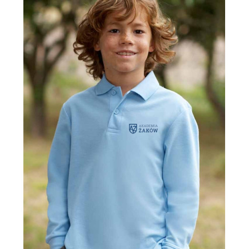 White long sleeve Polo Akademia Żaków