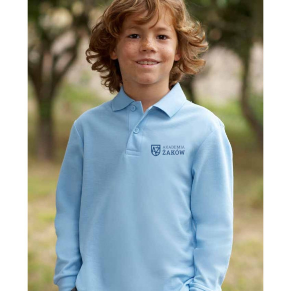 White long sleeve Polo Akademia Żaków