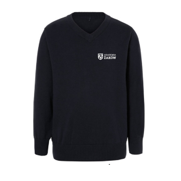 Navy V neck Sweater Akademia Żaków