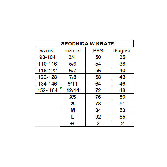 Spódniczka plisowana Edison