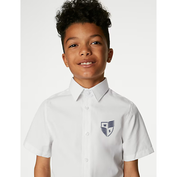 White short sleeve shirt WIS