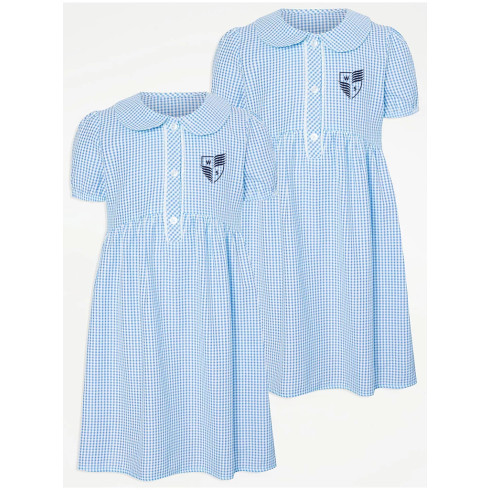 Gingham light blue Dress WIS