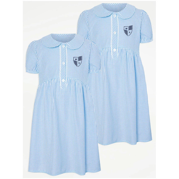 Gingham light blue Dress WIS