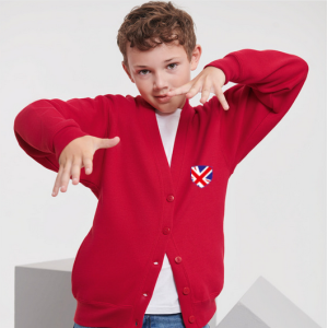 Red V neck Cardigan British...