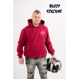 Bluza Hoodie bordowa SP33...